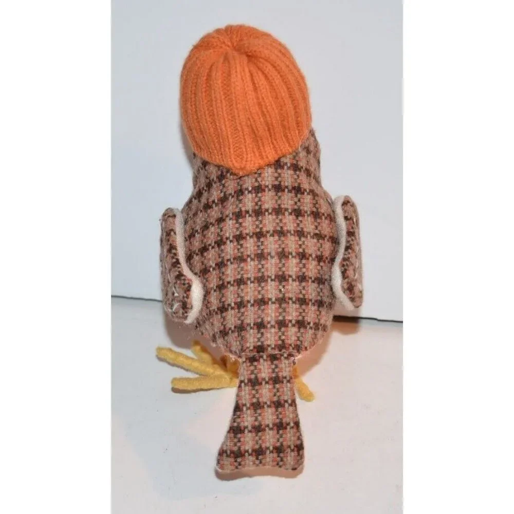 Target Spritz 2017 Fall Harvest Bird Orange Knit‎ Cap Featherly Friends